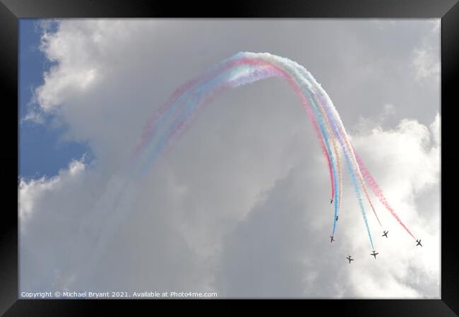 Red arrows  Framed Print by Michael bryant Tiptopimage
