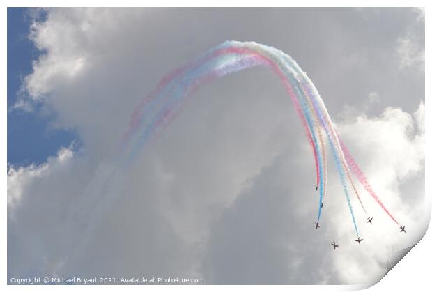 Red arrows  Print by Michael bryant Tiptopimage