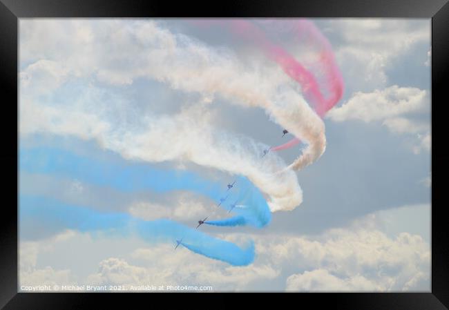  the red arrows Framed Print by Michael bryant Tiptopimage