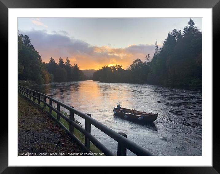 River Tay Dunkeld  Framed Mounted Print by Gordon Pollock