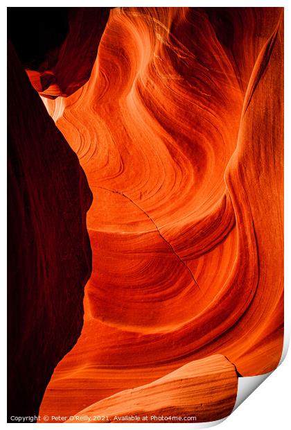 Antelope Canyon Colours #7 Print by Peter O'Reilly