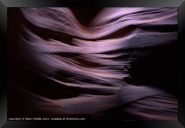 Antelope Canyon Colours #15 Framed Print by Peter O'Reilly