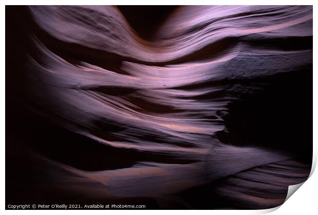 Antelope Canyon Colours #15 Print by Peter O'Reilly