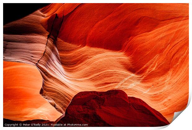 Antelope Canyon Colours #9 Print by Peter O'Reilly