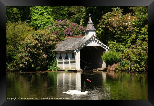 The Old Boathouse, Trevarno Framed Print by Brian Pierce