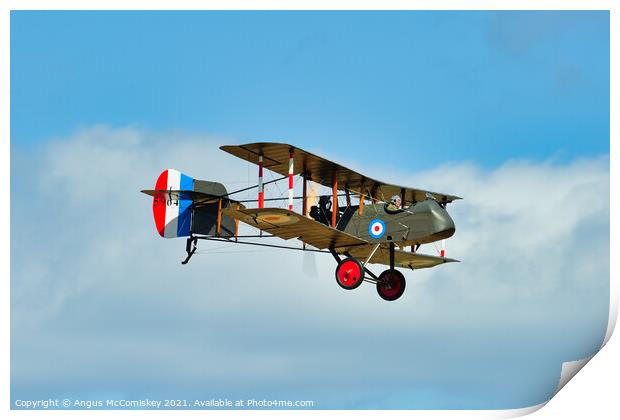 Replica Airco DH.2 British World War 1 fighter Print by Angus McComiskey
