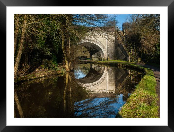 Hazelhurst Aquaduct Caldon Framed Mounted Print by Brett Trafford