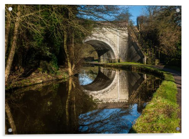 Hazelhurst Aquaduct Caldon Acrylic by Brett Trafford