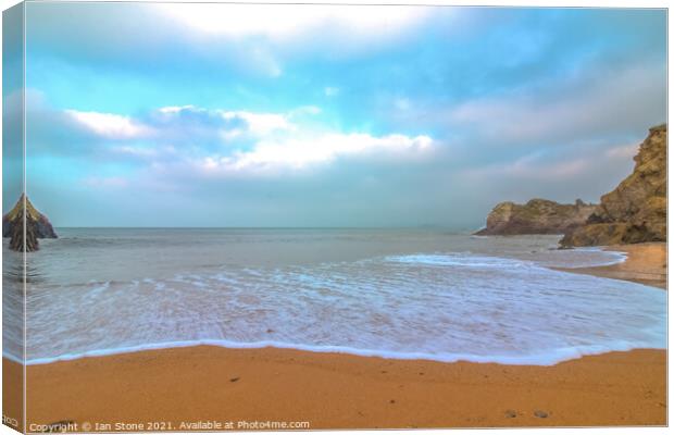 Mouthwell sands beach, Hope Cove. Canvas Print by Ian Stone