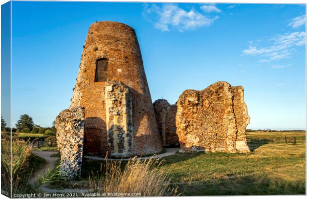 St. Benet's Abbey, Norfolk Broads Canvas Print by Jim Monk