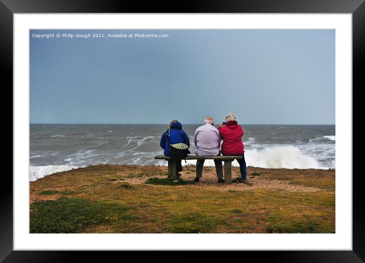 Enjoying the sea Framed Mounted Print by Philip Gough