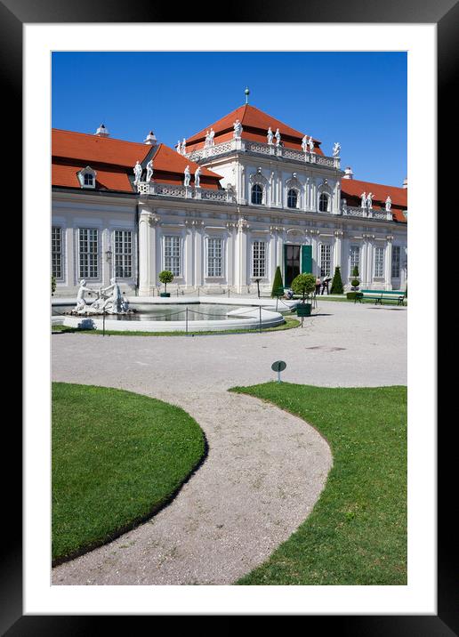 Lower Belvedere Palace in Vienna Framed Mounted Print by Artur Bogacki