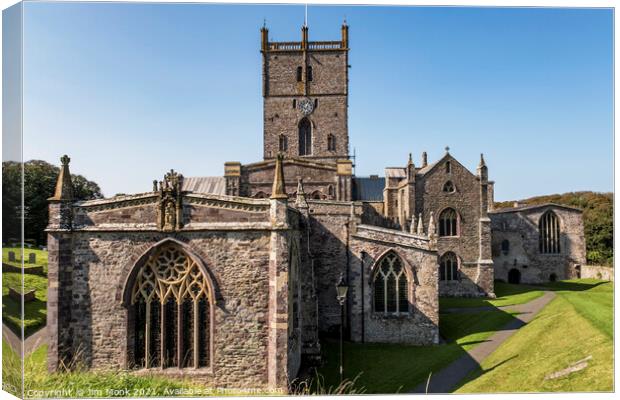 St David's Cathedral, Wales Canvas Print by Jim Monk
