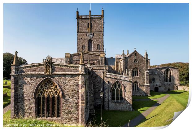 St David's Cathedral, Wales Print by Jim Monk