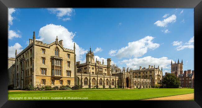 New Court, St Johns College Framed Print by Jim Monk