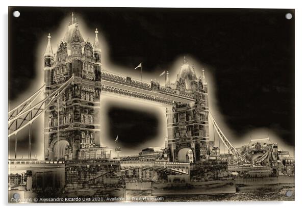 Tower bridge - London Acrylic by Alessandro Ricardo Uva