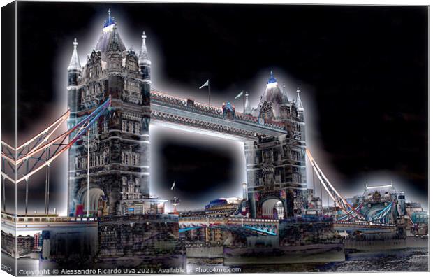London Tower Bridge Canvas Print by Alessandro Ricardo Uva