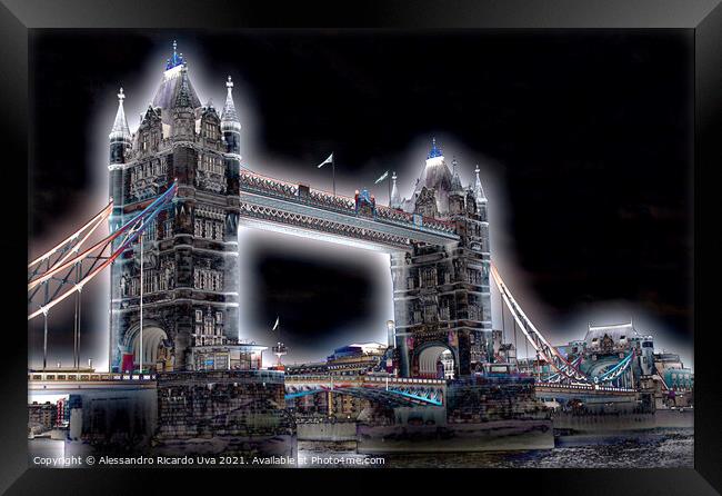 London Tower Bridge Framed Print by Alessandro Ricardo Uva