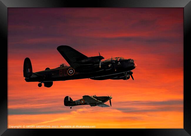 Battle of Britain Framed Print by GEOFF GRIFFITHS