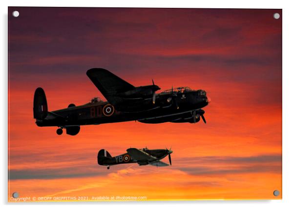 Battle of Britain Acrylic by GEOFF GRIFFITHS