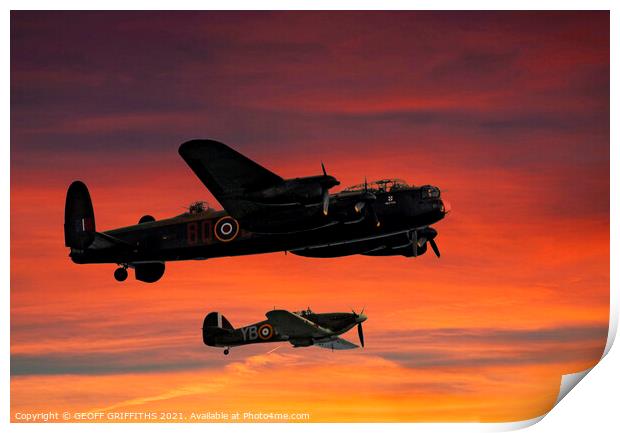 Battle of Britain Print by GEOFF GRIFFITHS