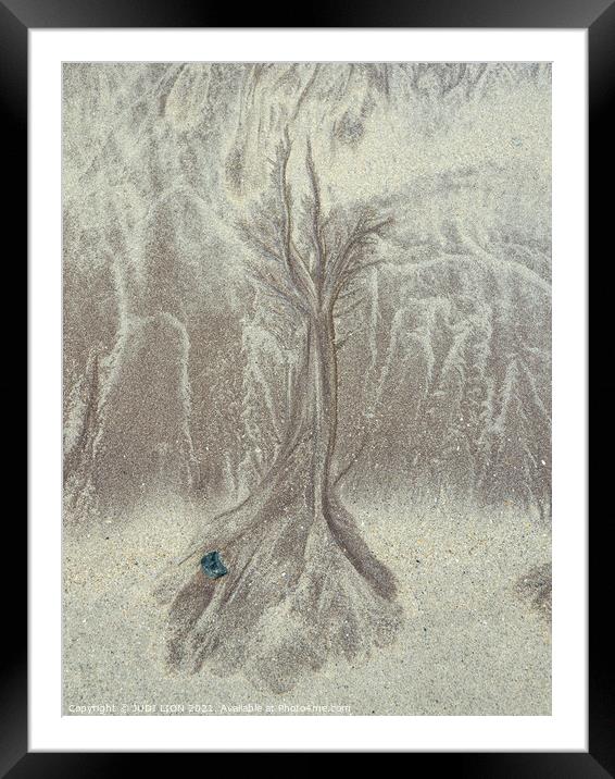 A Beach Tree Framed Mounted Print by JUDI LION