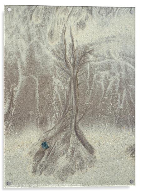 A Beach Tree Acrylic by JUDI LION