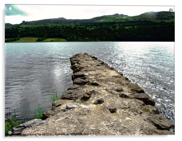Lough Glencar on a dull day Acrylic by Stephanie Moore