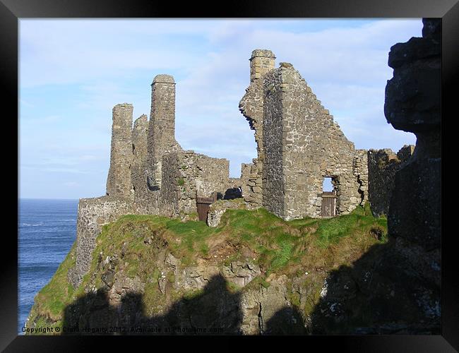 Dunluce Castle,Antrim coast. Framed Print by Ciara Hegarty
