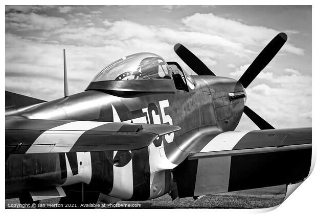 P-51 Mustang Print by Ian Merton