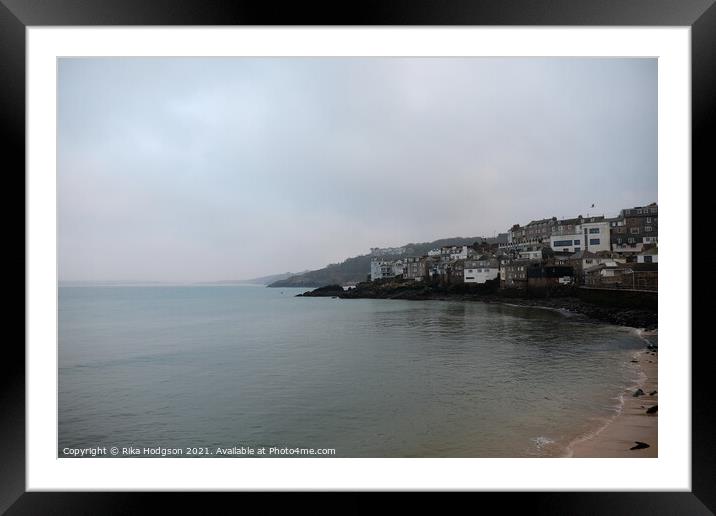 St Ives, Cornwall, England Framed Mounted Print by Rika Hodgson