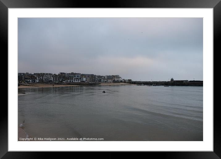 St Ives Harbour, Cornwall, England  Framed Mounted Print by Rika Hodgson