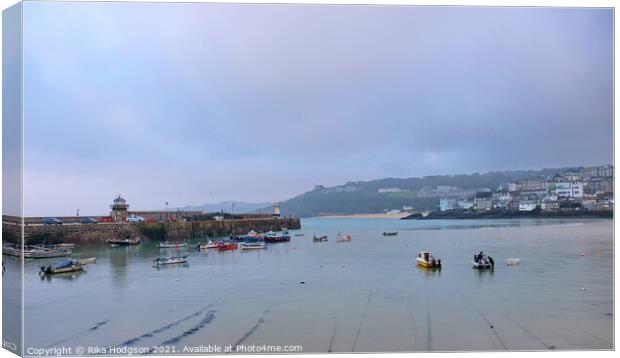 St Ives Harbour, Cornwall, England Canvas Print by Rika Hodgson