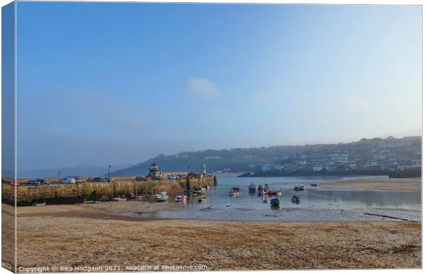 St Ives Harbour, Cornwall, England Canvas Print by Rika Hodgson