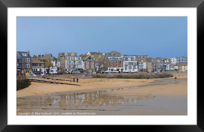 St Ives, Cornwall, England Framed Mounted Print by Rika Hodgson