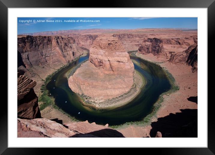 Horseshoe Bend Colorado Framed Mounted Print by Adrian Beese