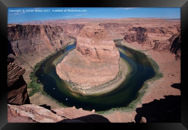 Horseshoe Bend Colorado Framed Print by Adrian Beese