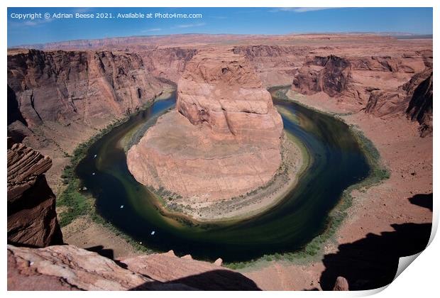 Horseshoe Bend Colorado Print by Adrian Beese