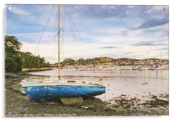 Low Tide On The River Conwy Acrylic by Ian Lewis