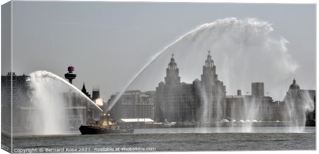Liverpool Waterfront  Canvas Print by Bernard Rose Photography