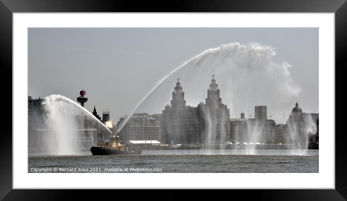Liverpool Waterfront  Framed Mounted Print by Bernard Rose Photography