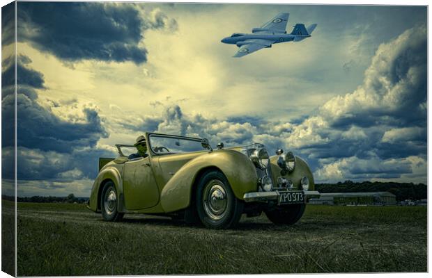 On The Airfield Canvas Print by Chris Lord