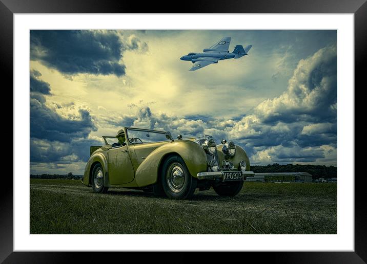 On The Airfield Framed Mounted Print by Chris Lord