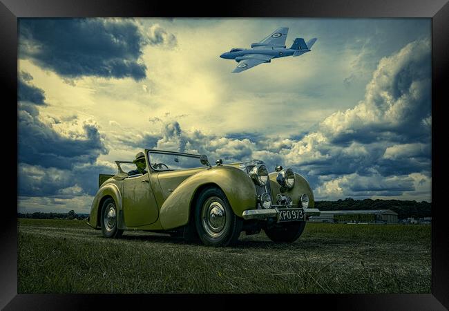 On The Airfield Framed Print by Chris Lord
