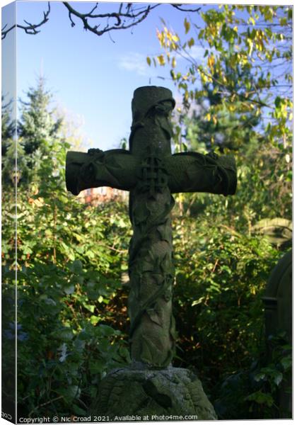Stone Cross Canvas Print by Nic Croad