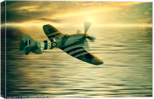 Hawker Tempest Mk V JN751 Canvas Print by Peter Anthony Rollings