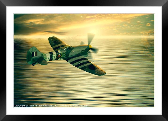 Hawker Tempest Mk V JN751 Framed Mounted Print by Peter Anthony Rollings