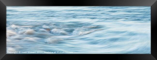 Smooth Blue Sea Framed Print by Heidi Stewart