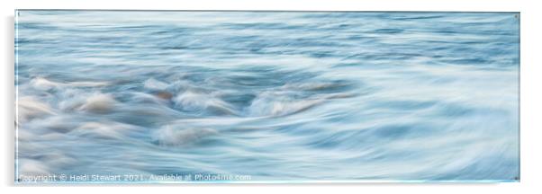Smooth Blue Sea Acrylic by Heidi Stewart