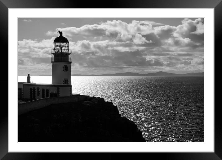 Neist Point Lighthouse, Isle of Skye, Scotland Framed Mounted Print by Andrew Kearton